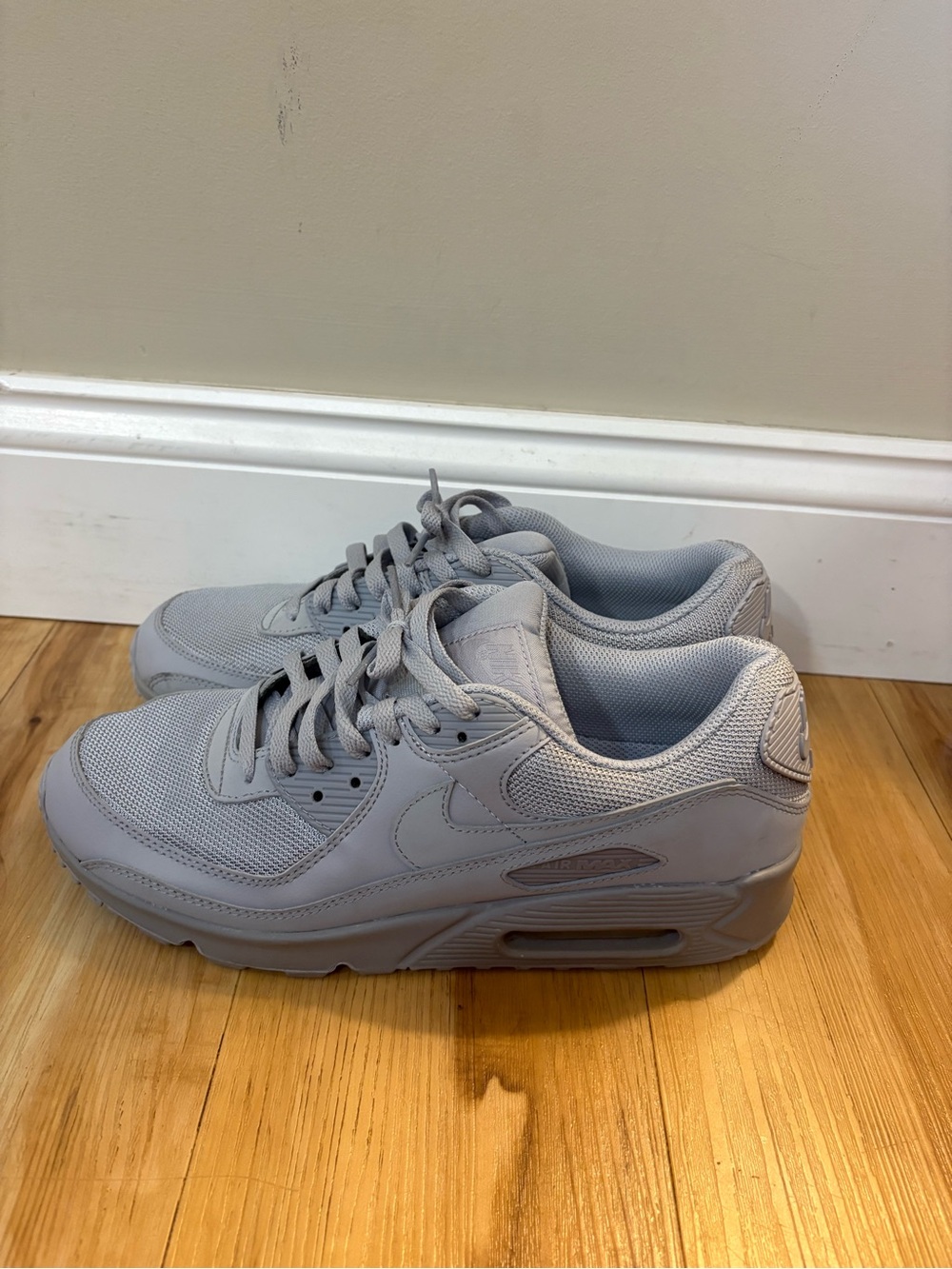 Nike Mens Air Max All-Over Light Grey Sneakers